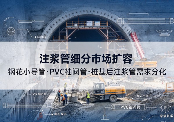 保德注浆管细分市场扩容，隧道钢花小导管、PVC 袖阀管、桩基后注浆管需求分化